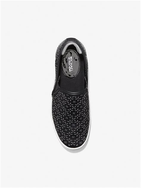 michael kors ophelia slip on|Ophelia Perforated Faux Leather Slip.